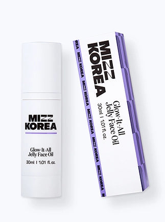 Mizz Korea Glow-It-All Jelly Face Oil with packaging