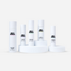 Set of Mizz Korea skincare products including cleanser, essence, serum, cream, and face oil