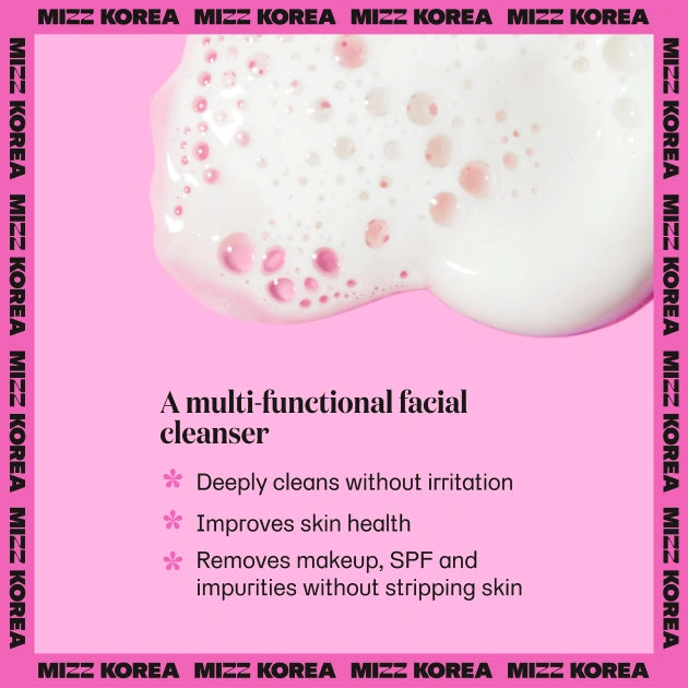 Mizz Korea Dream Team 2-in-1 Double Cleanse benefits graphic